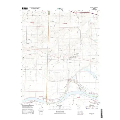 2017 Map of Coal Hill, 2017 Print