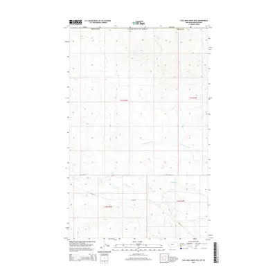 2014 Map of Coal Mine Creek West, 2014 Print