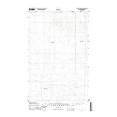 2017 Map of Coal Mine Creek West, 2017 Print