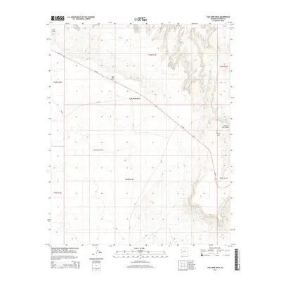 2014 Map of Coal Mine Mesa, 2014 Print