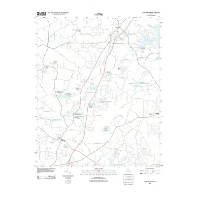 2011 Map of Coal Mountain, 2011 Print