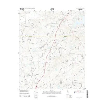 2014 Map of Coal Mountain, 2014 Print