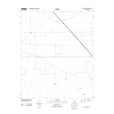 2012 Map of Coal Oil Canyon, 2012 Print