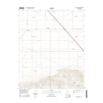 2015 Map of Coal Oil Canyon, 2015 Print