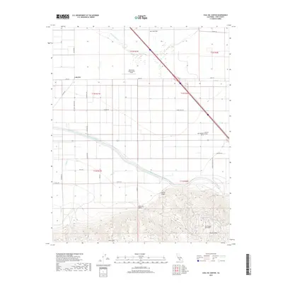 2018 Map of Coal Oil Canyon, 2018 Print