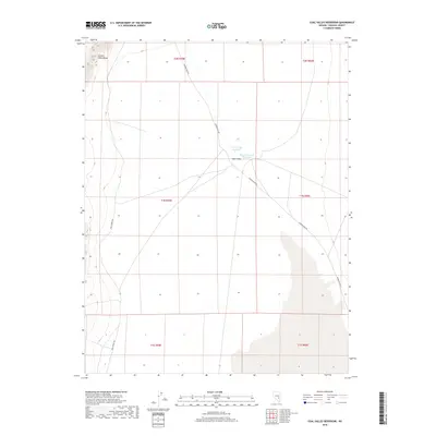 2018 Map of Coal Valley Reservoir, 2018 Print