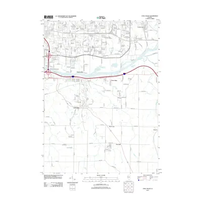 2012 Map of Coal Valley, 2012 Print