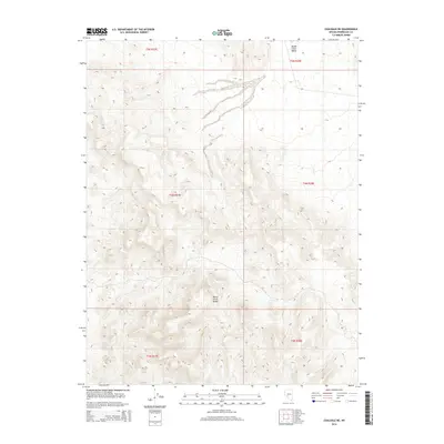 2014 Map of Coaldale NE, 2014 Print