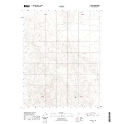 2018 Map of Coaldale NE, 2018 Print