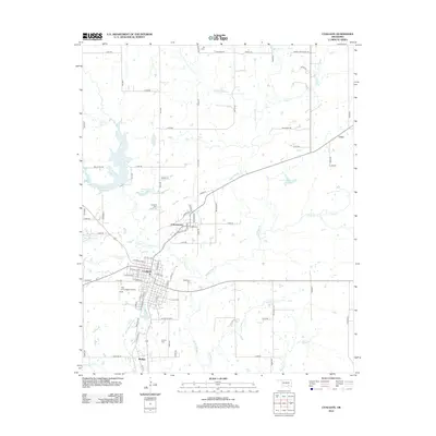 2012 Map of Coalgate, 2012 Print