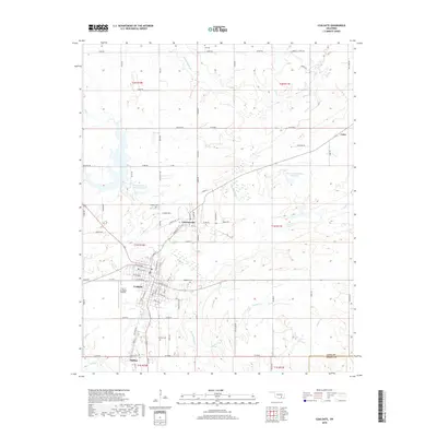 2018 Map of Coalgate, 2018 Print