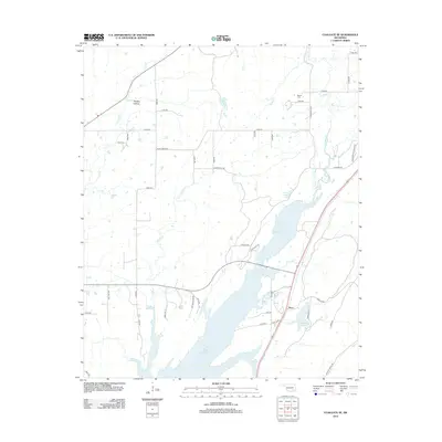 2012 Map of Coalgate SE, 2012 Print
