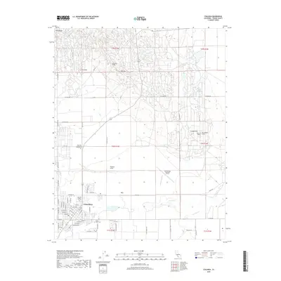 2018 Map of Coalinga, 2018 Print