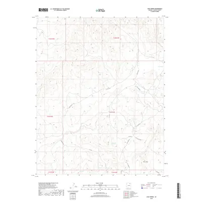 2018 Map of Coat Spring, 2018 Print