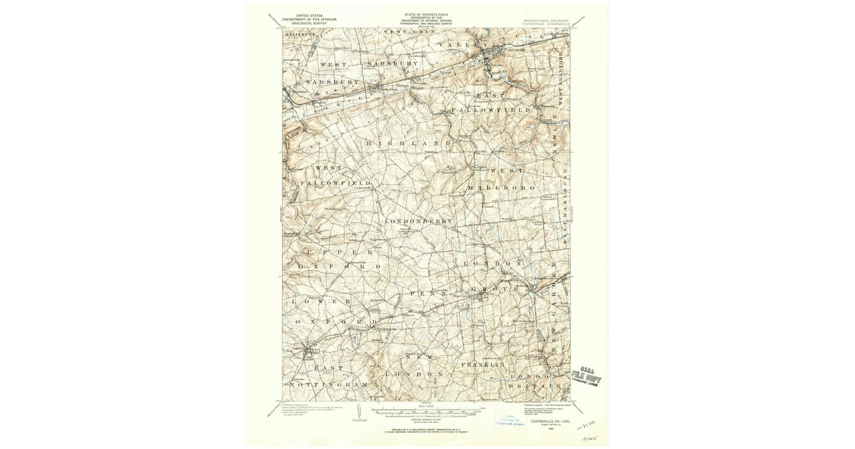 1900 1909 Maps of Modena PA - Coatesville Chester County Pa Usgs Topo 1904 P1960 Og 1200x630 