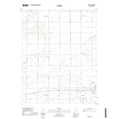 2018 Map of Coats NE, 2018 Print