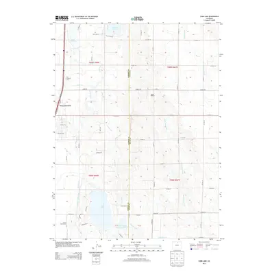 2013 Map of Cobb Lake, 2013 Print