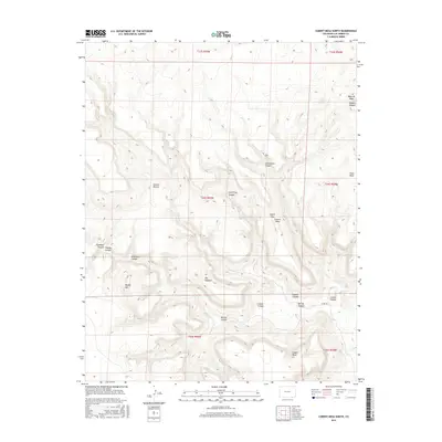 2016 Map of Cobert Mesa North, 2016 Print