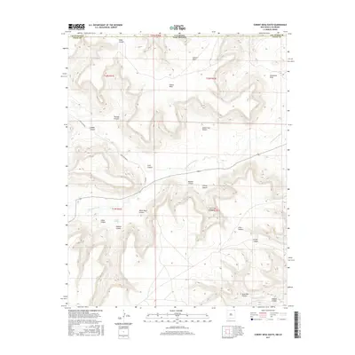 2017 Map of Cobert Mesa South, 2017 Print