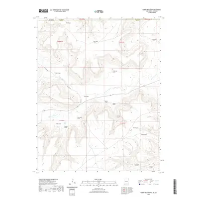 2020 Map of Cobert Mesa South, 2020 Print