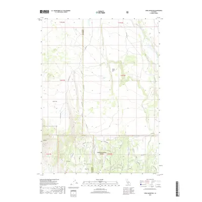 2018 Map of Coble Mountain, 2018 Print