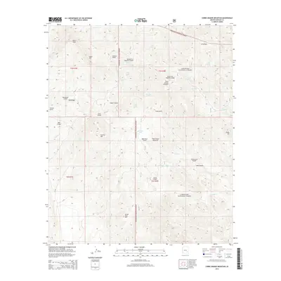 2014 Map of Cobre Grande Mountain, 2014 Print