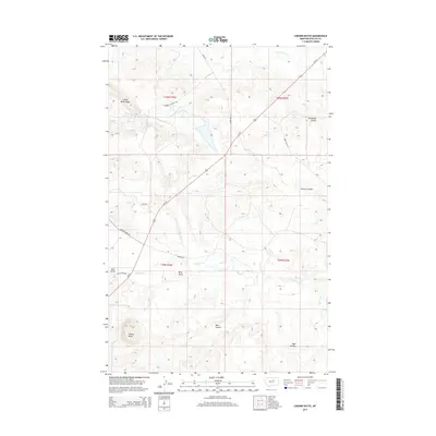 2014 Map of Coburn Butte, 2014 Print
