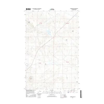 2017 Map of Coburn Butte, 2017 Print