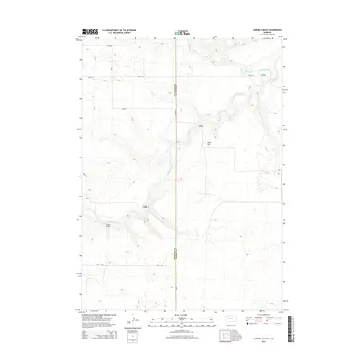 2014 Map of Coburn Canyon, 2014 Print
