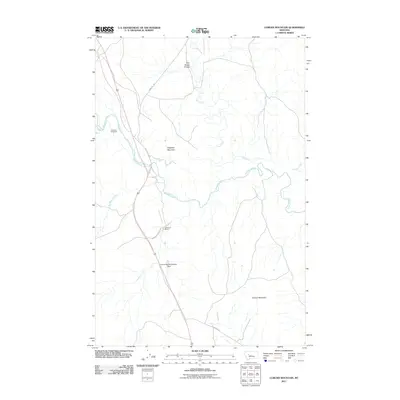 2011 Map of Coburn Mountain, 2011 Print