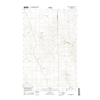 2014 Map of Coburn Mountain, 2014 Print