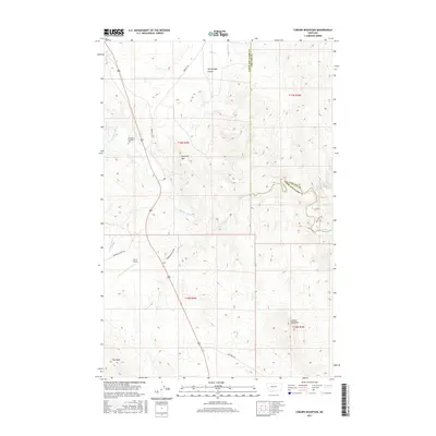 2017 Map of Coburn Mountain, 2017 Print