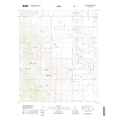 2018 Map of Cochise Stronghold, 2018 Print