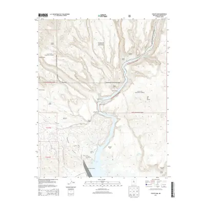 2013 Map of Cochiti Dam, 2013 Print