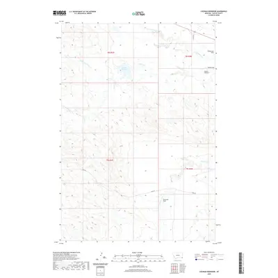 2020 Map of Cochran Reservoir, 2020 Print