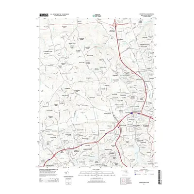 2014 Map of Cockeysville, 2014 Print