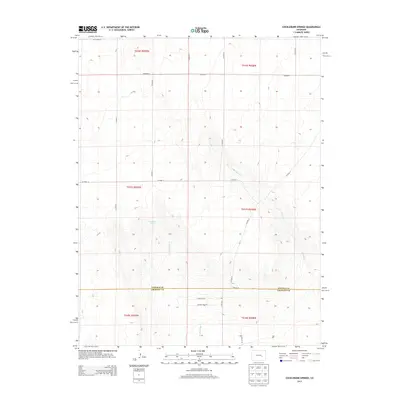 2013 Map of Cockleburr Springs, 2013 Print
