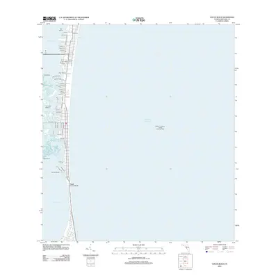 2012 Map of Cocoa Beach, 2012 Print