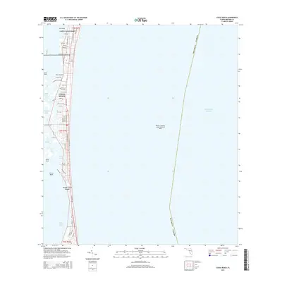 2015 Map of Cocoa Beach, 2015 Print