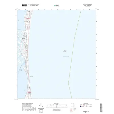 2021 Map of Cocoa Beach, 2021 Print