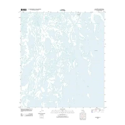 2012 Map of Cocodrie, 2012 Print