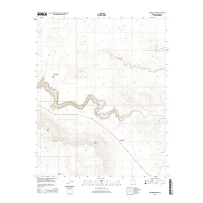 2014 Map of Coconino Point, 2014 Print