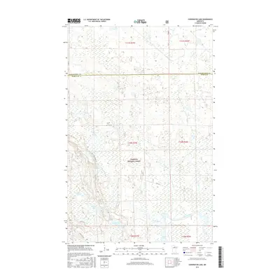2016 Map of Coddington Lake, 2016 Print
