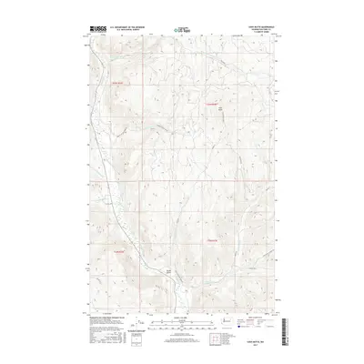 2017 Map of Cody Butte, 2017 Print