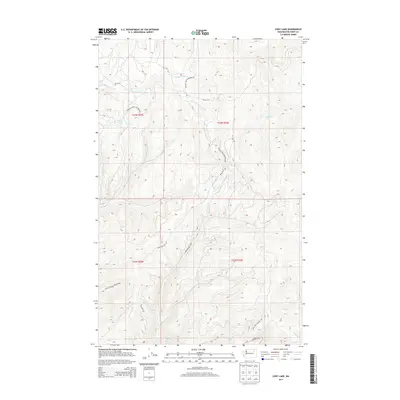2014 Map of Cody Lake, 2014 Print