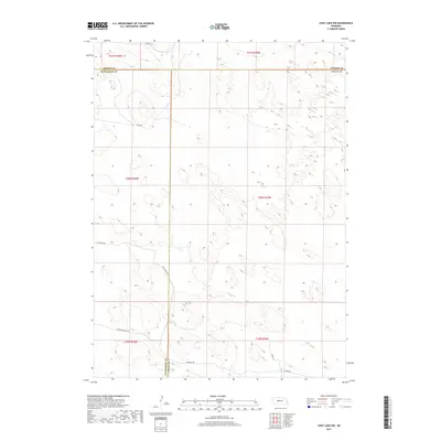 2017 Map of Cody Lake NW, 2017 Print