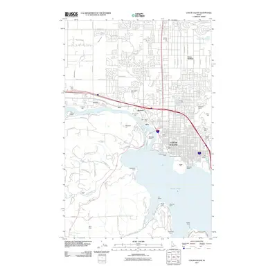 2011 Map of Coeur D'Alene, 2011 Print