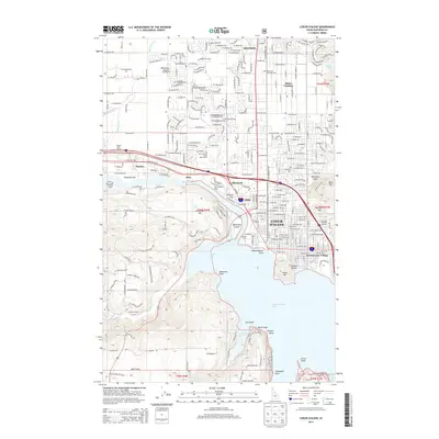 2013 Map of Coeur D'Alene, 2013 Print