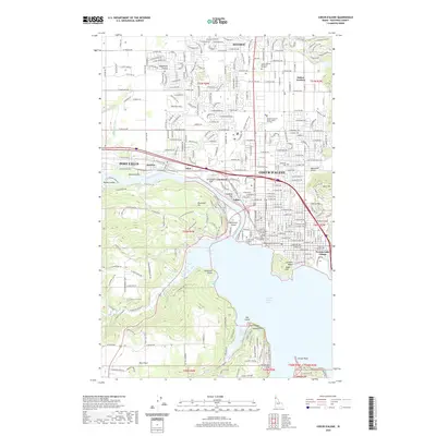 2020 Map of Coeur D'Alene, 2020 Print