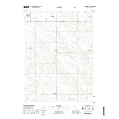 2017 Map of Coffee Mill Butte SE, 2017 Print